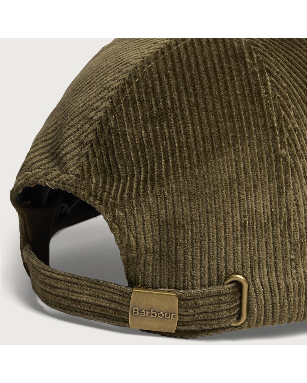 Barbour Green Preston Cord Cap for men