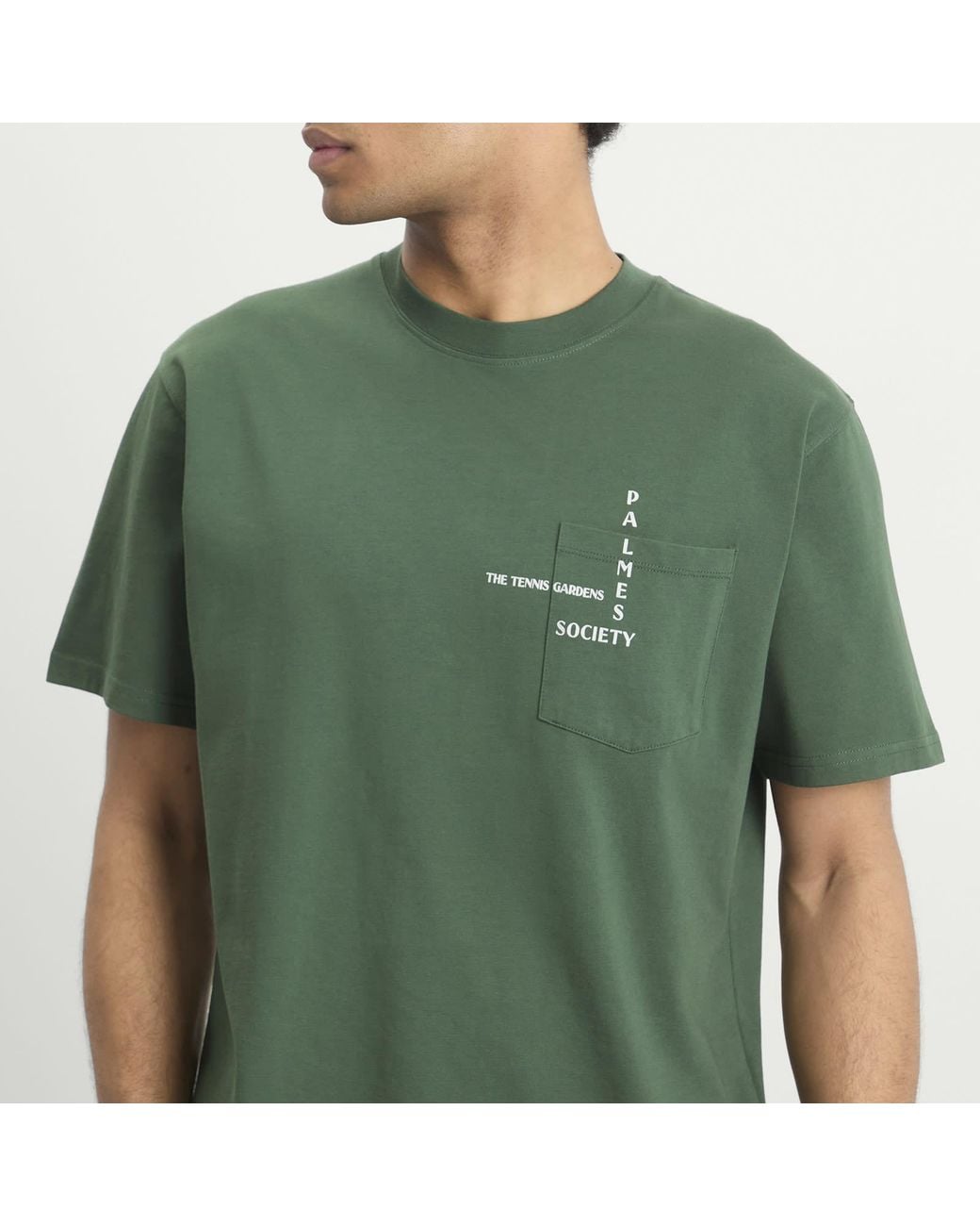 Palmes Green Ramus Pocket T-Shirt for men