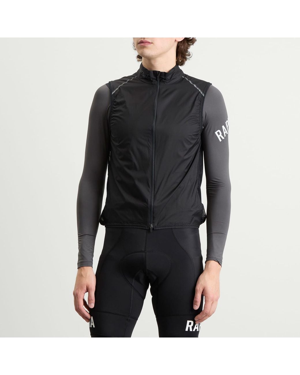 Rapha Black Brevet Element Gilet Jacket for men