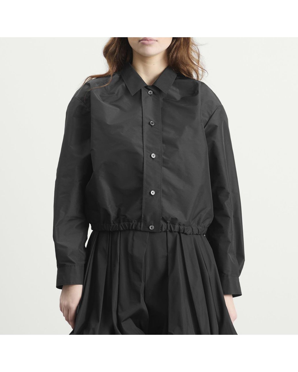 Jil Sander Black Voluminous Short Jacket
