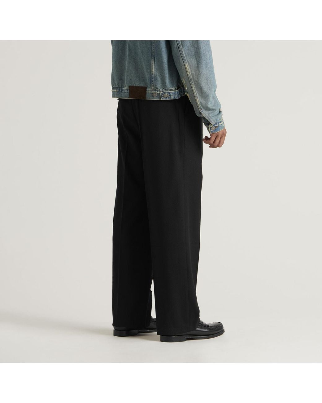 Daniel Simmons Black Essential Pleated Trousers for men
