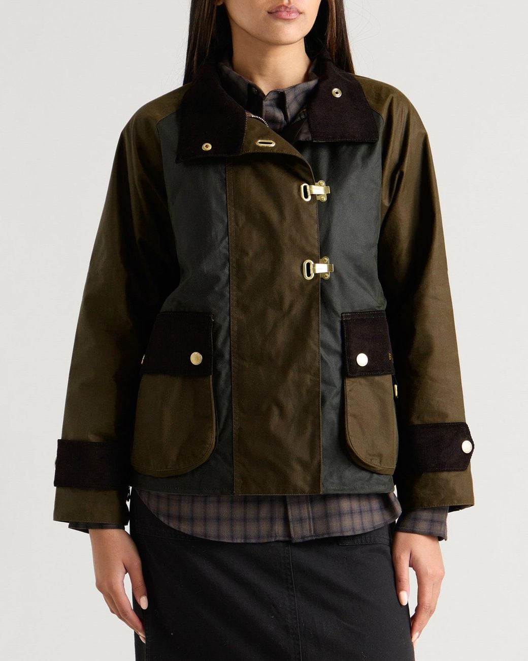 Barbour Hazelwood Wax Jacket in Brown | Lyst