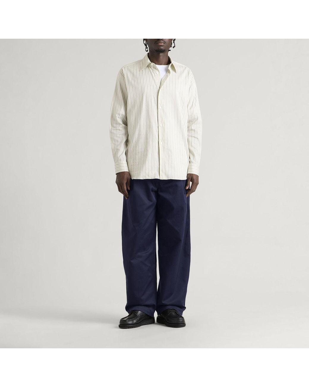 Drole de Monsieur Blue Twill Pantalon Ballon for men