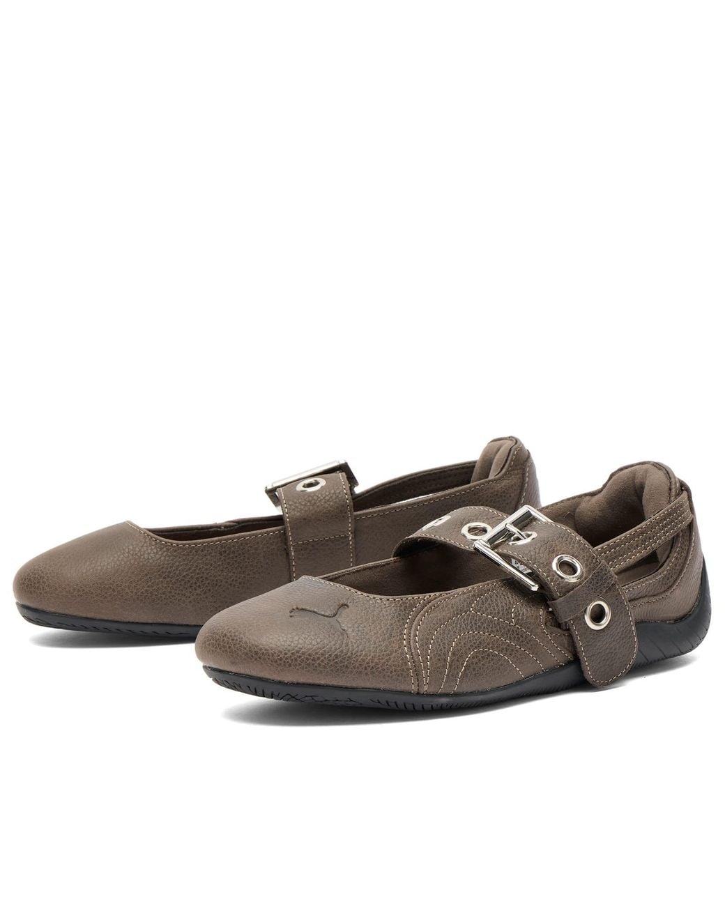 PUMA Brown Speedcat Ballet Dress-Up Buckle Ballet