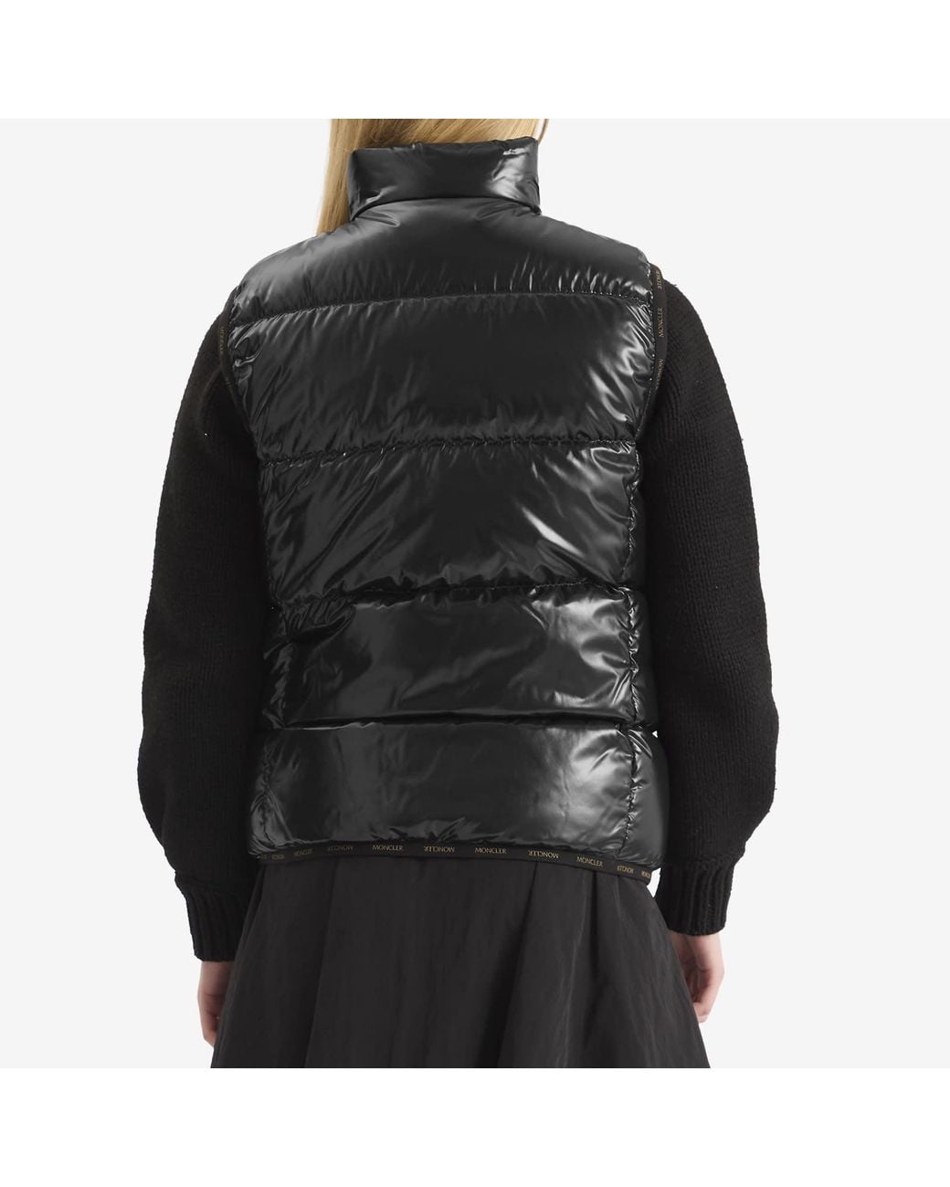 Moncler Black Badia Puffer Vest Jacket