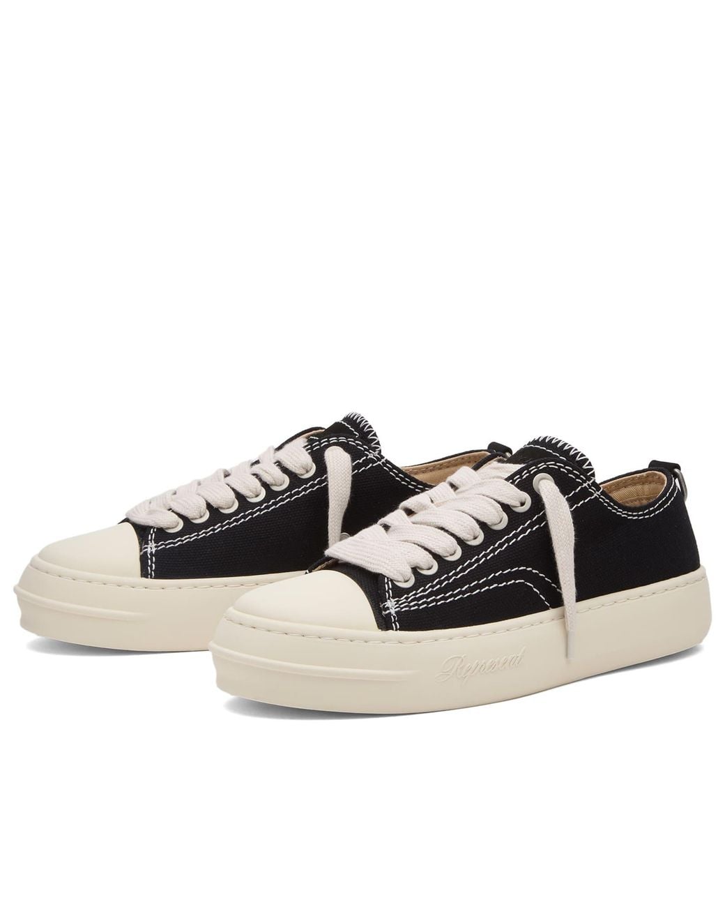 Represent Black Rep-Cap Sneaker for men