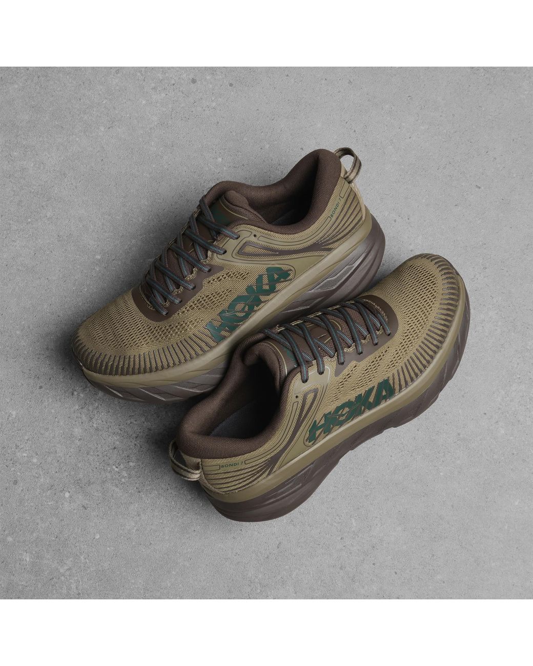 Hoka One One Brown Bondi 7 Sneaker for men
