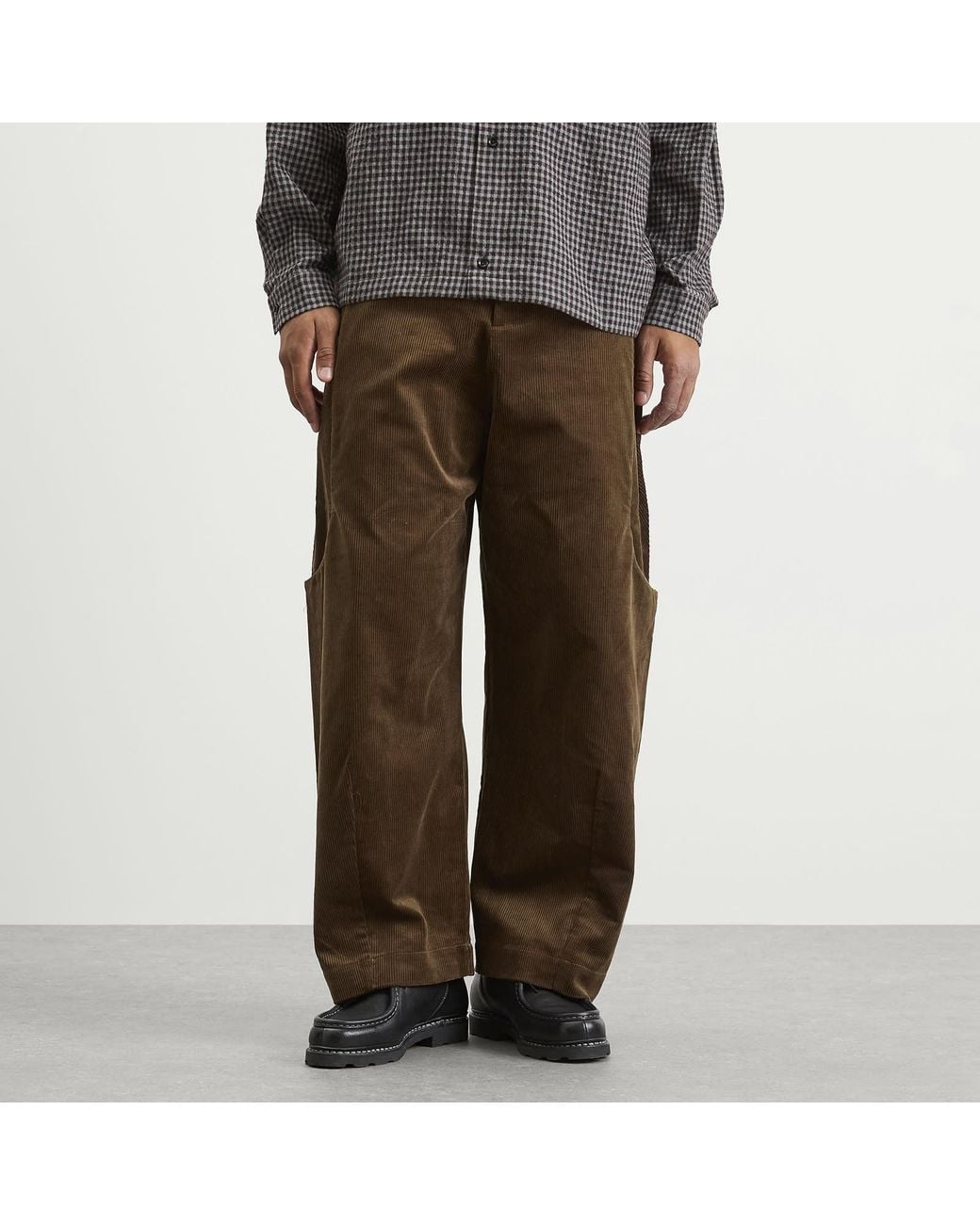 SAGE NATION Malay Cord Trouser in Brown for Men | Lyst UK