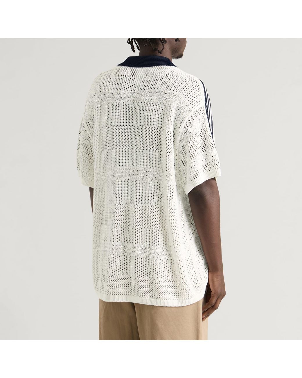 Adidas Blue Resort Knitted Polo Shirt for men