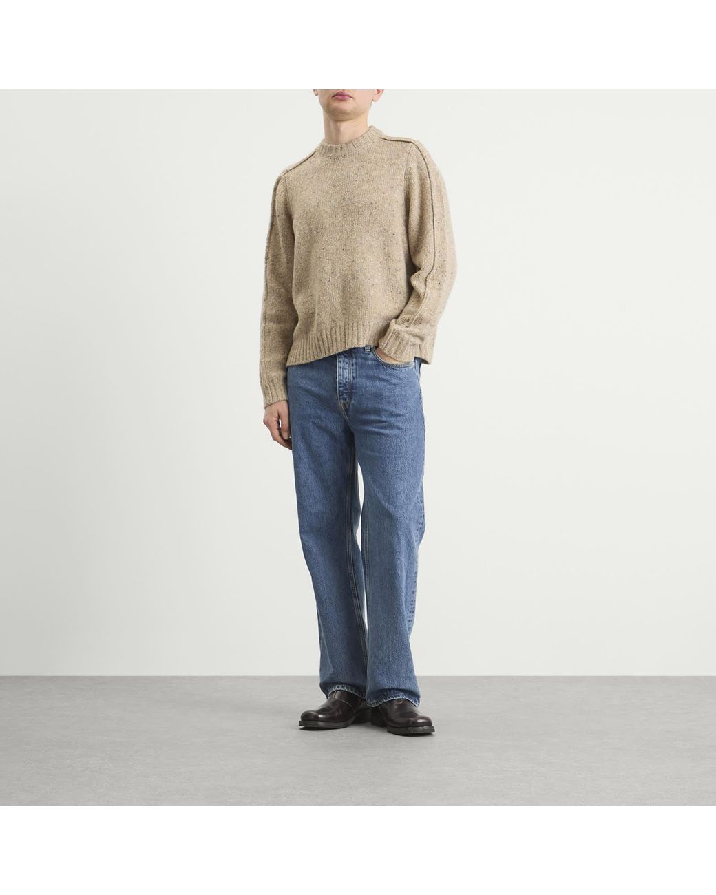 Won Hundred Natural Bently Reverse Seam Jumper for men