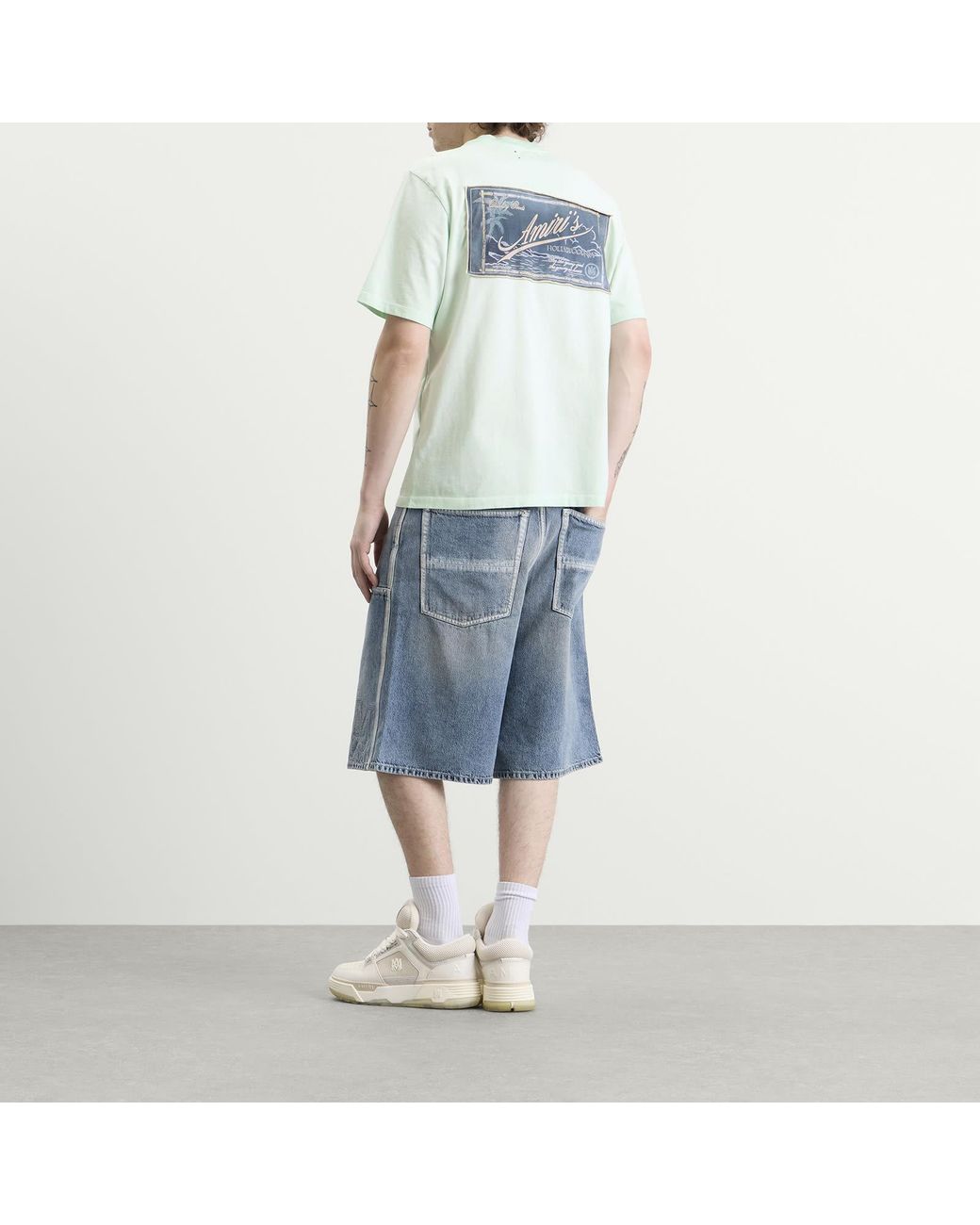 Amiri Blue Quality Goods Patch T-Shirt for men