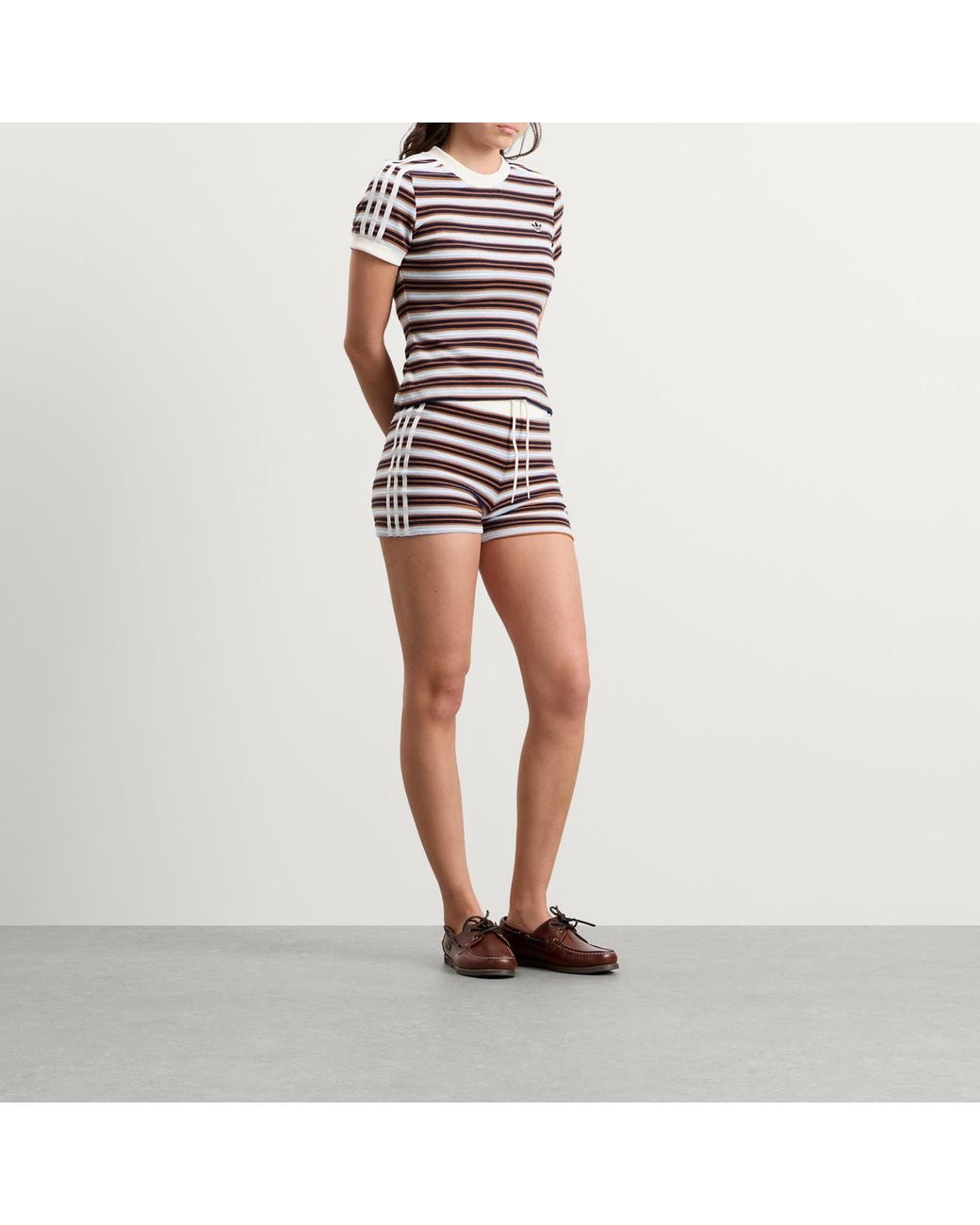 Adidas Multicolor Striped Terry T-Shirt