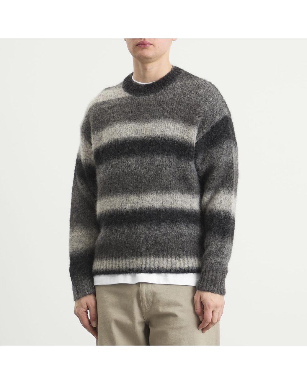 Norse Projects Gray Jonas Gradient Alpaca Sweater for men