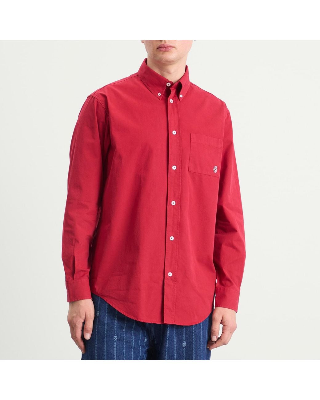 Drole de Monsieur Red Drole De Monsieur Mirror Shirt for men