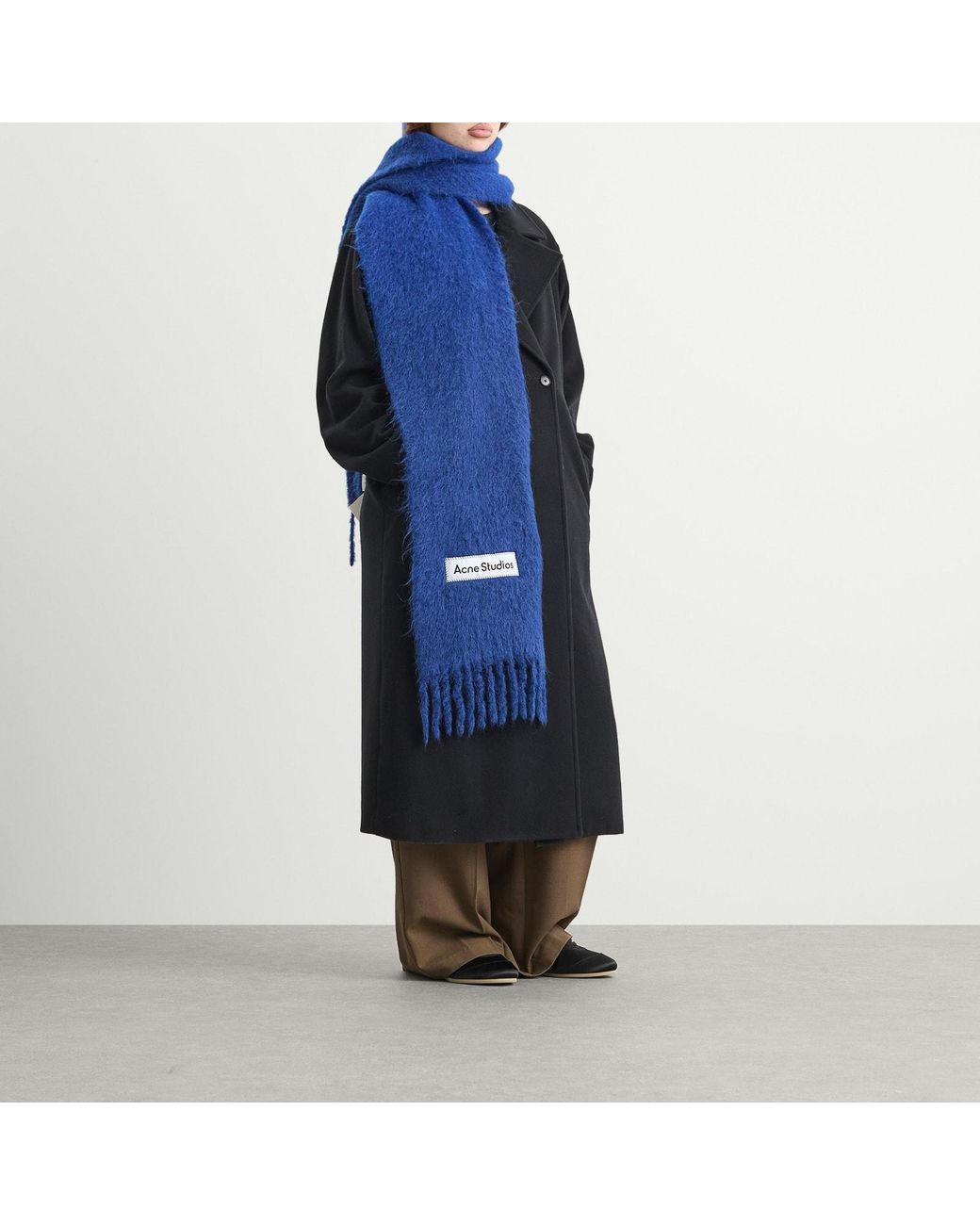 Acne Blue Vally Dip Dye Scarf