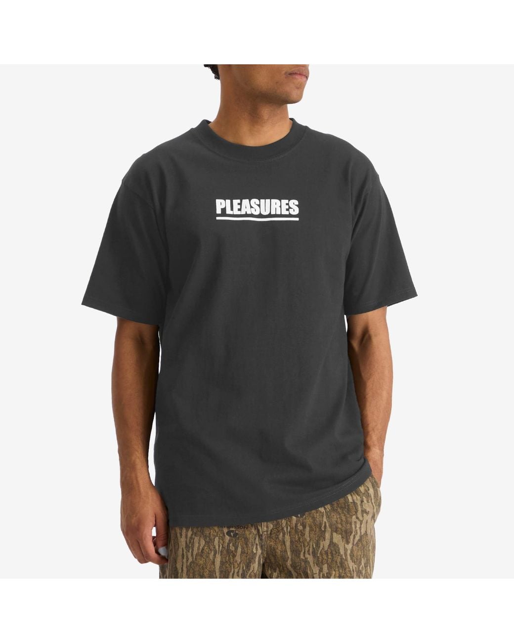Pleasures Black Scripture T-Shirt for men