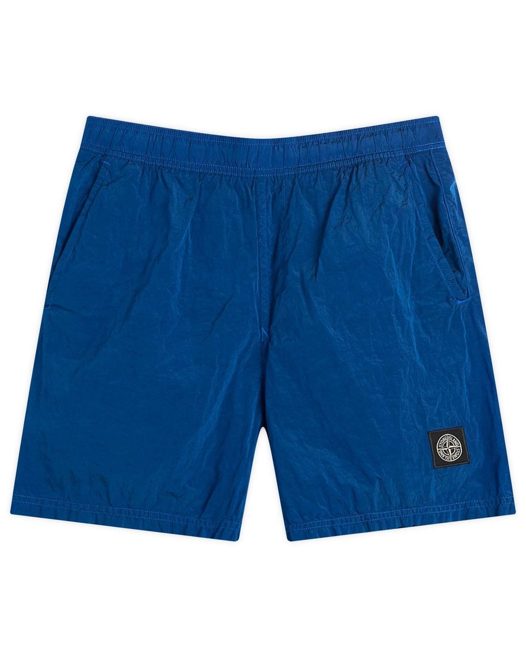 Stone Island Gray Nylon Metal Swim Shorts for men