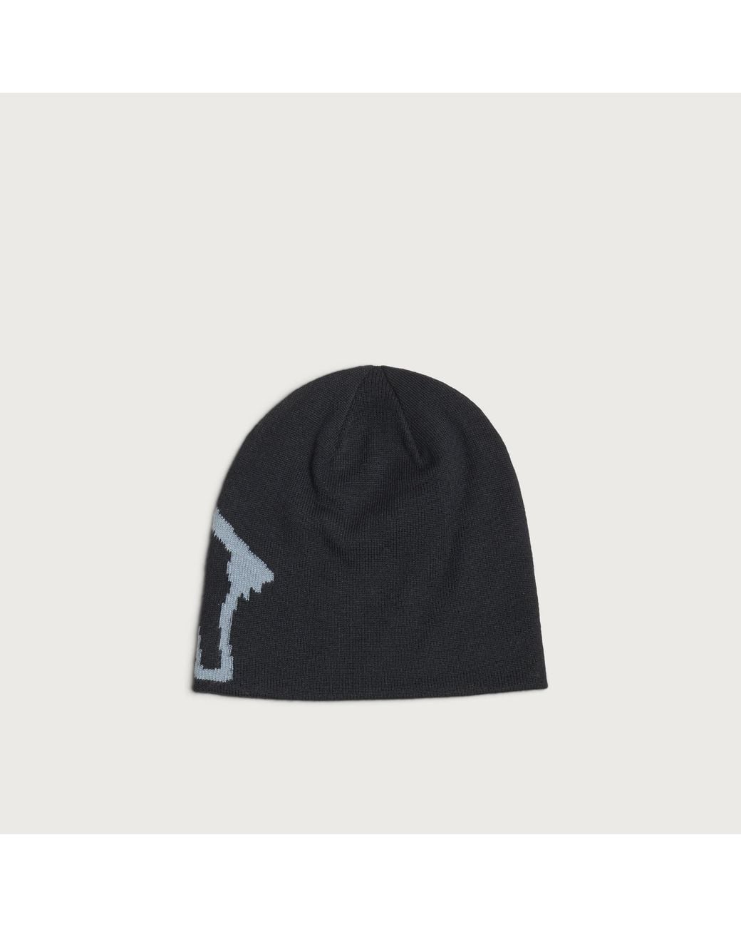 Mammut Black Reversible Logo Beanie for men