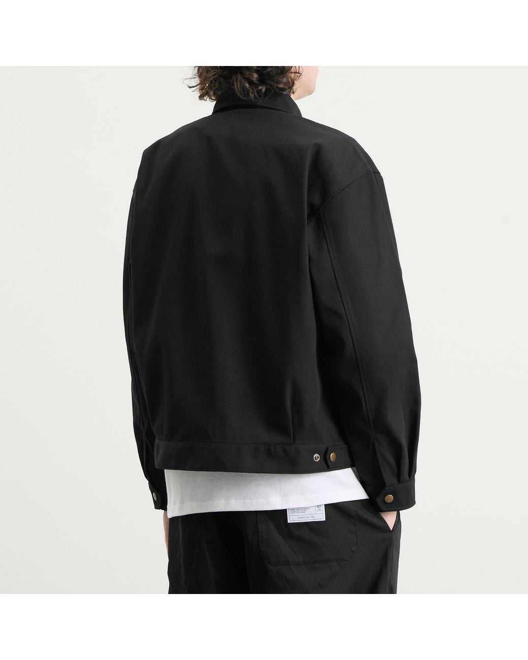 Neighborhood Black Zip Work Jacket for men