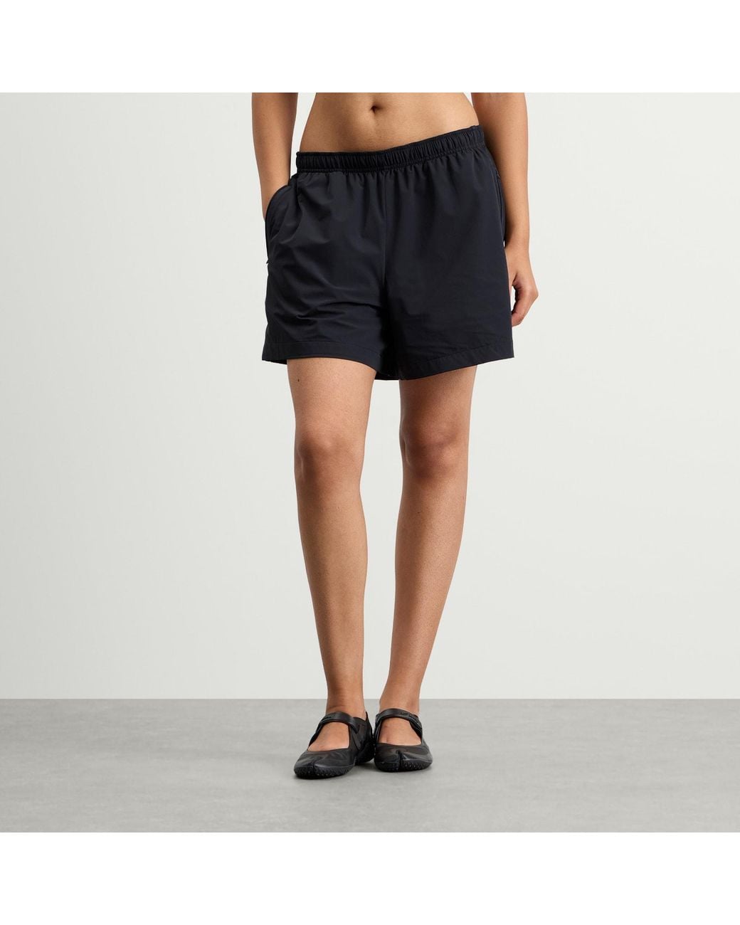 Nike Black X Skims Stretch Nylon Track Shorts 5"