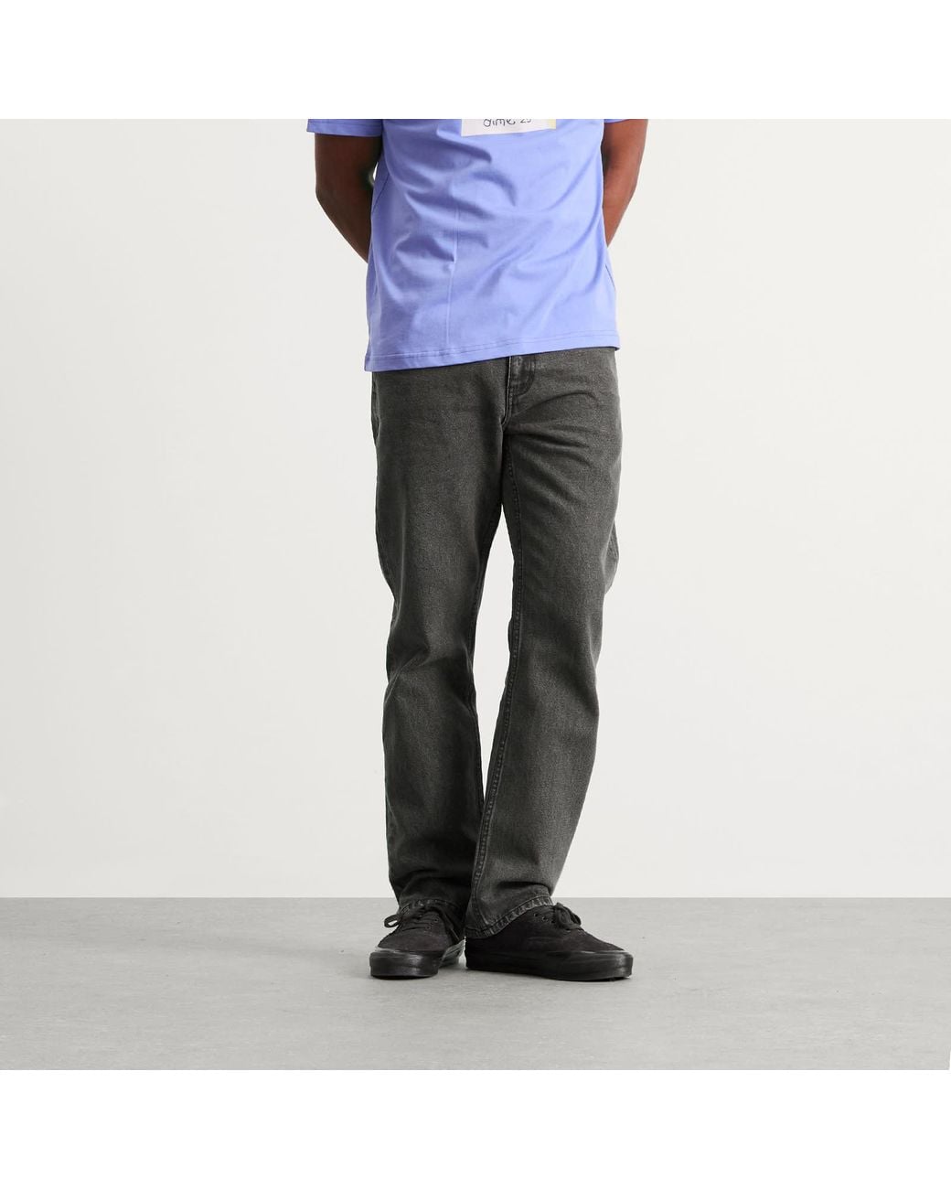 Dime Gray Straight Denim Pants for men