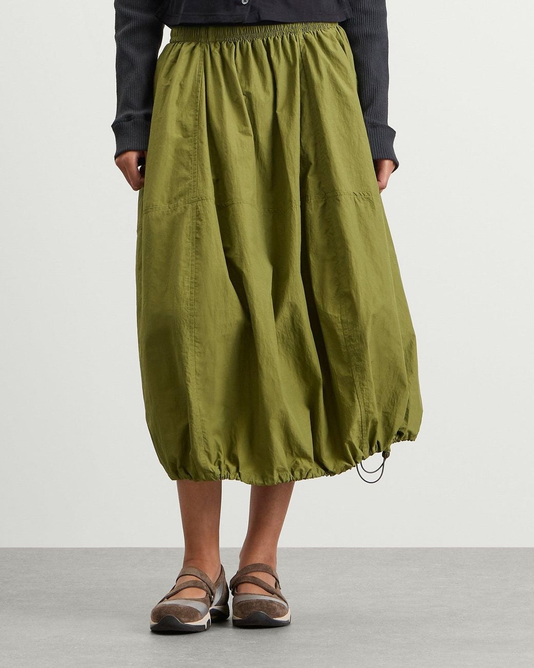 YMC Parachute Skirt in Green | Lyst