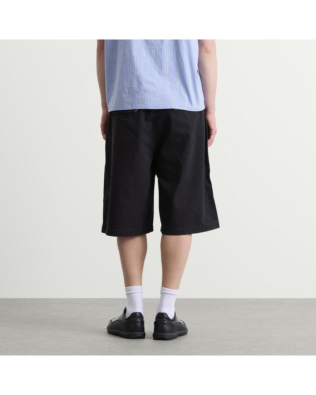Butter Goods Black Pleated Shorts for men
