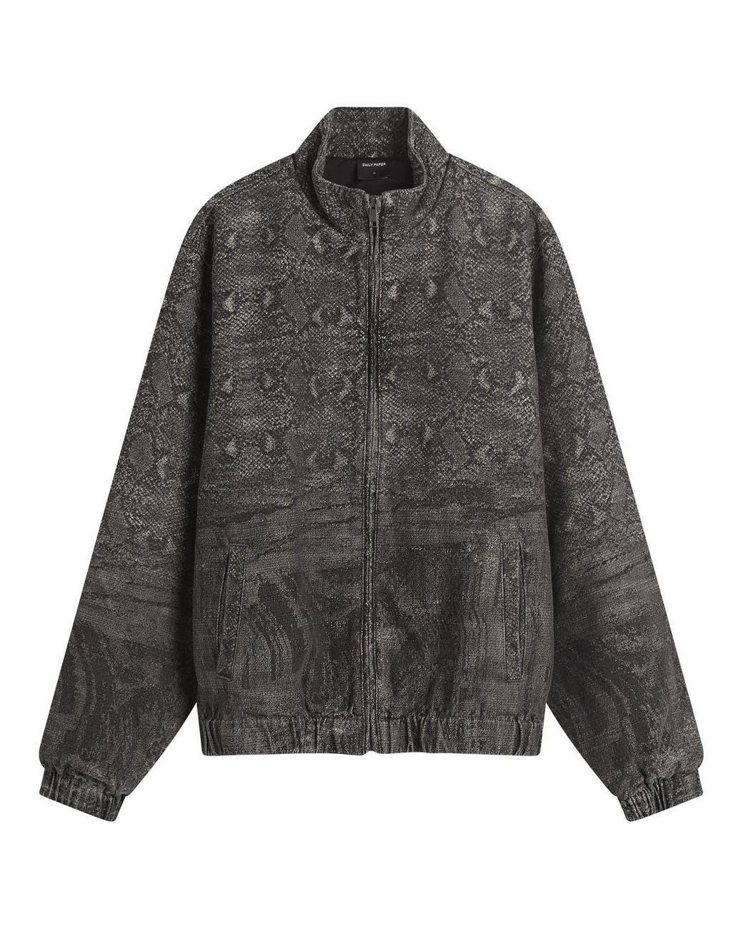 Front Zip Snake Daily Paper Snake Track Jacket in Gray for Men | Lyst