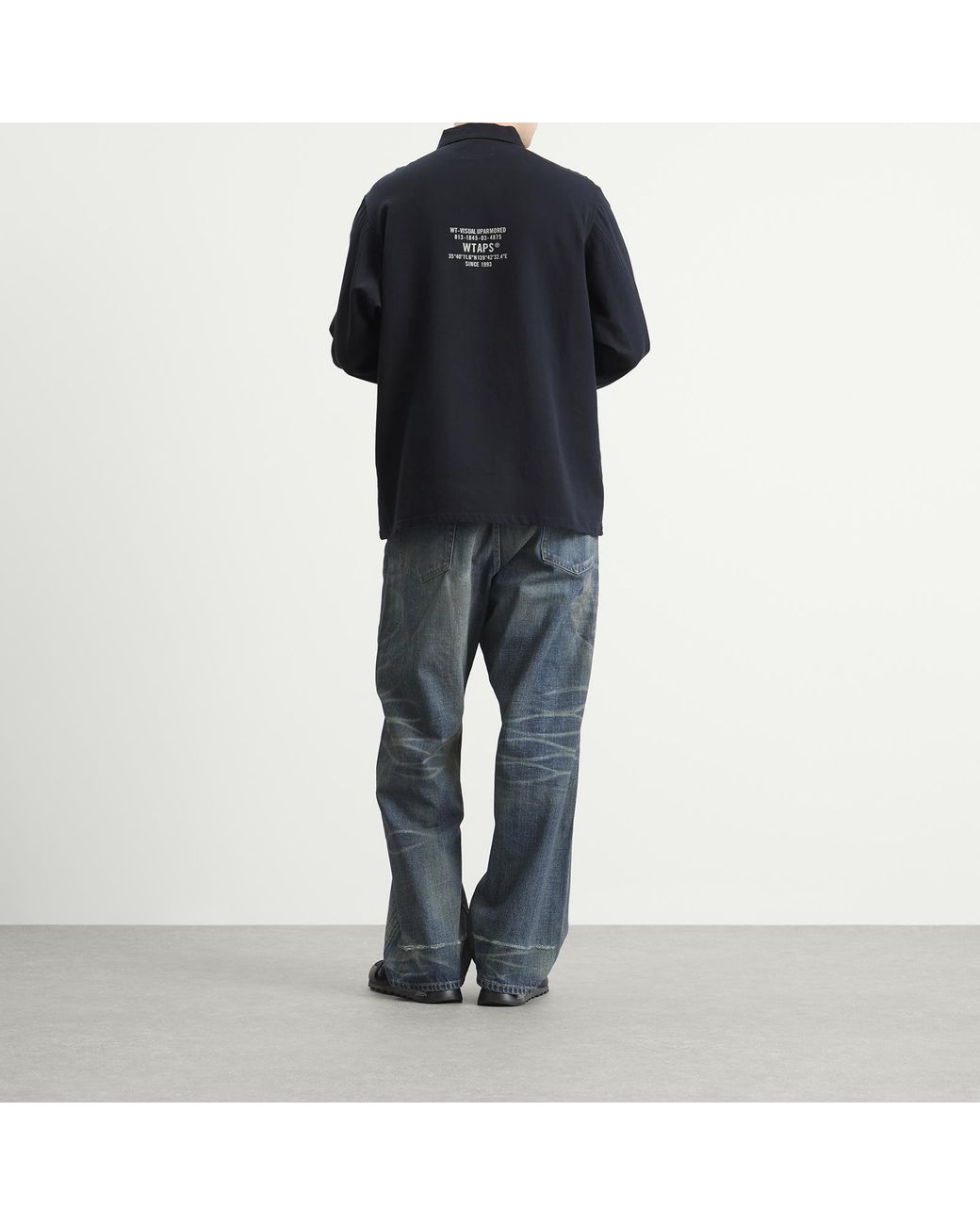 (w)taps Blue Cbw Long Sleeve Shirt for men