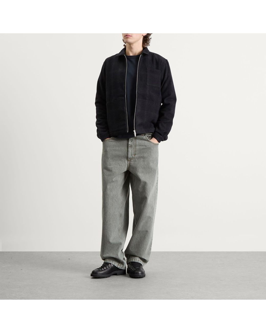 YMC Black Bowie Check Jacket for men