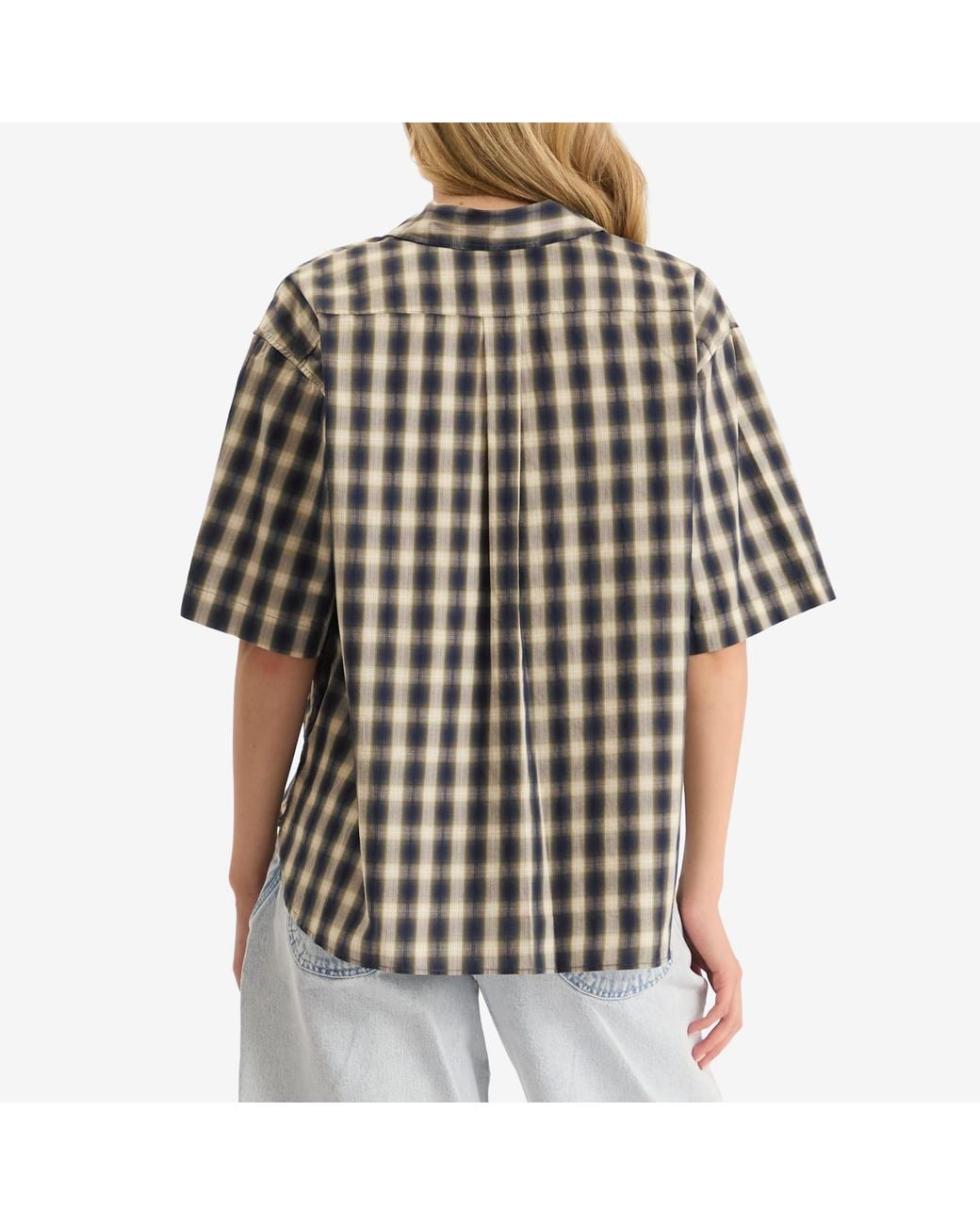 YMC Gray Eva Check Shirt