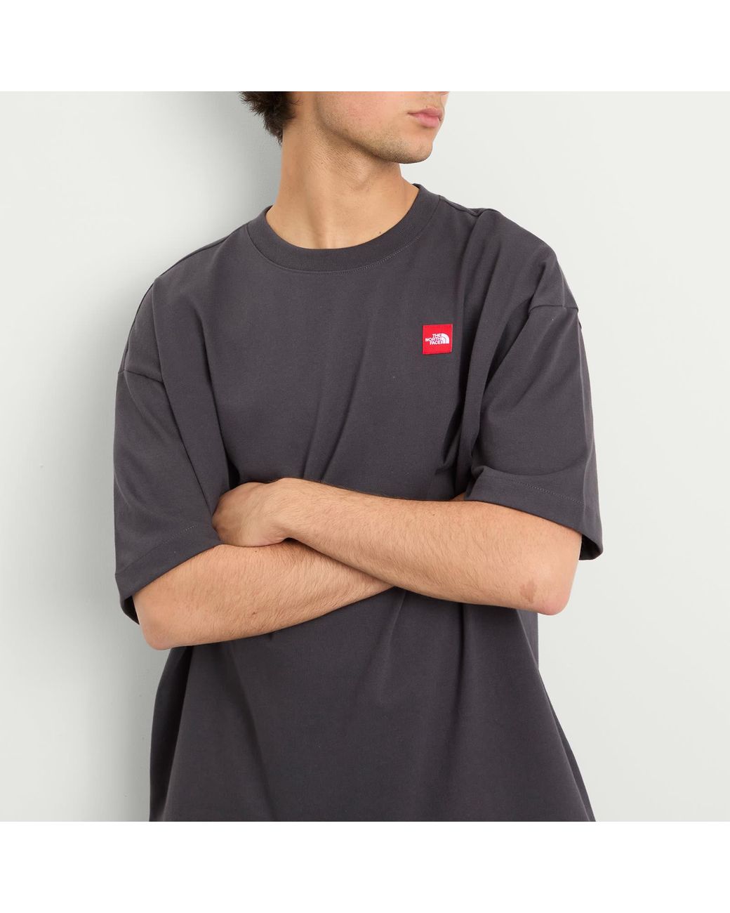 The North Face Gray Redbox T-Shirt for men