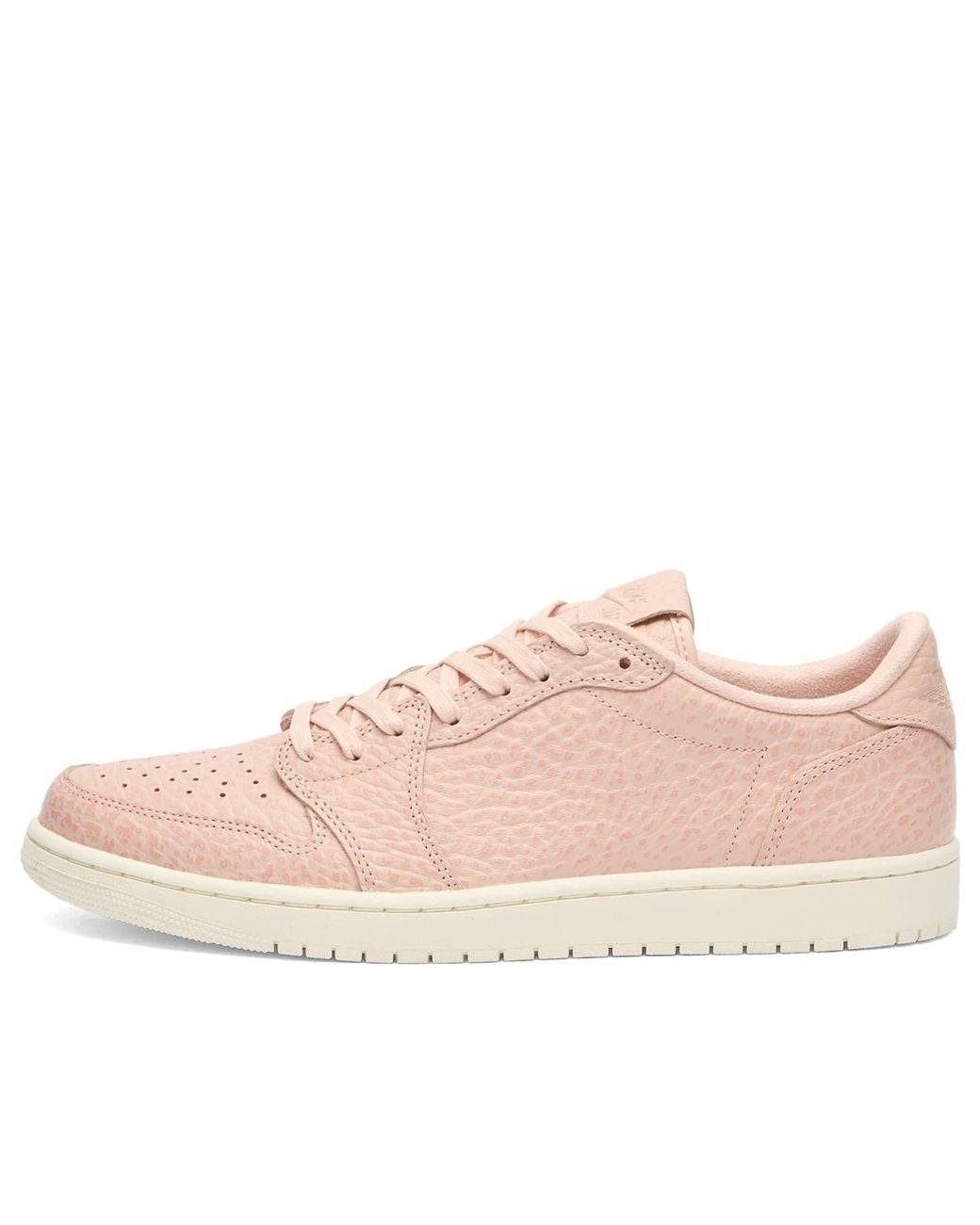 Nike Pink 1 Retro Low 'No Swoosh' Sneaker for men