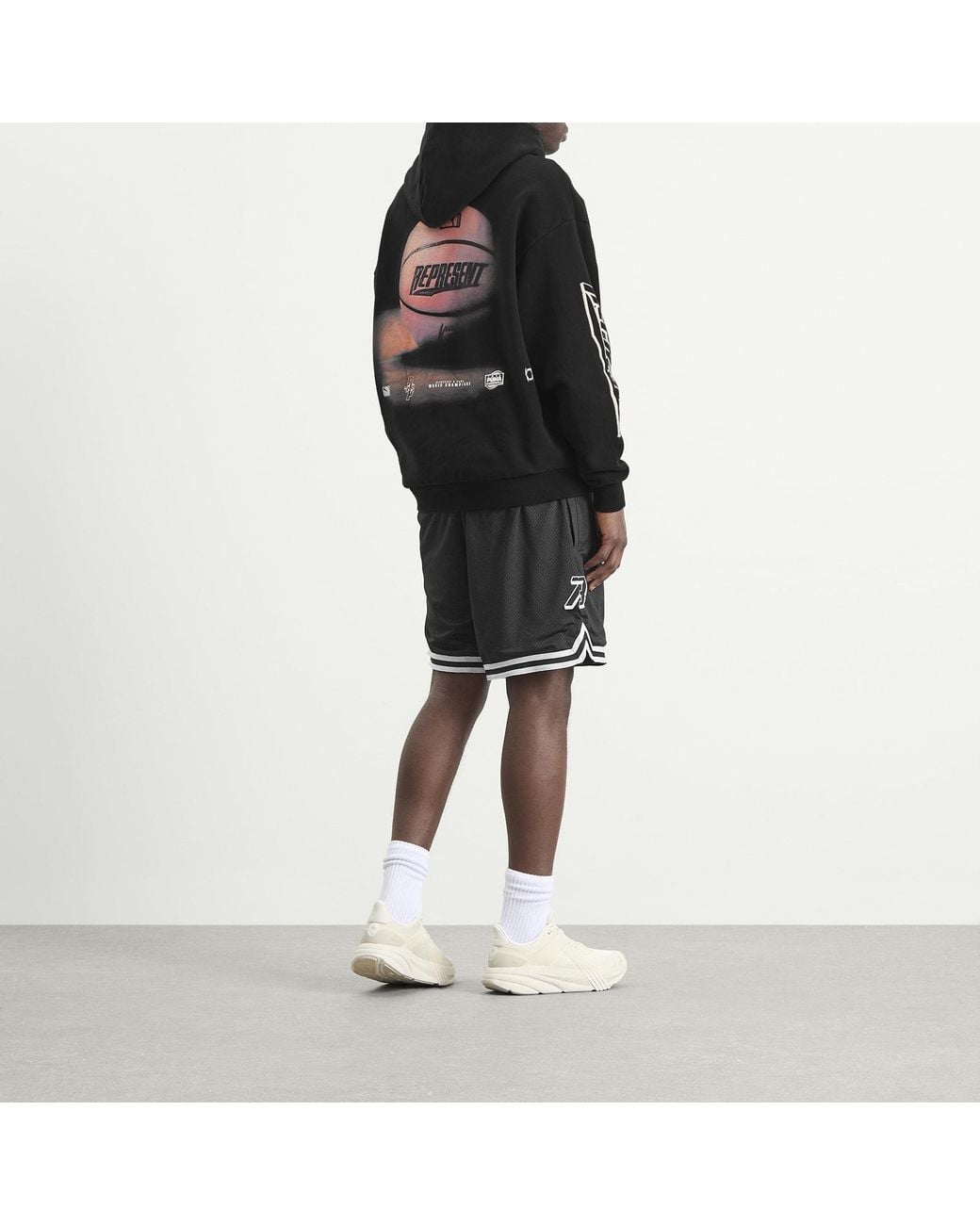 PUMA Black X Represent Graphic Hoodie for men