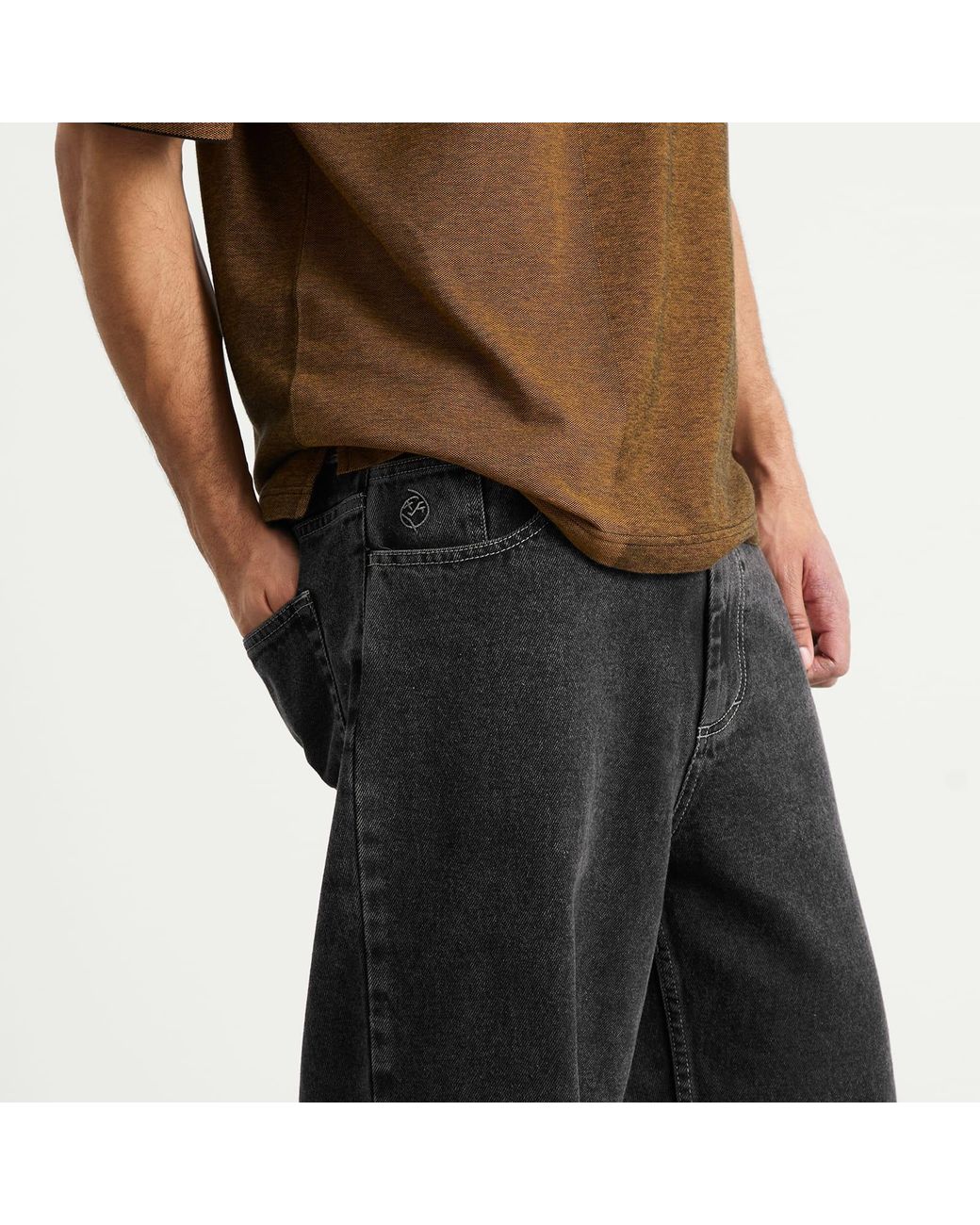 POLAR SKATE Gray Big Boy Jeans for men