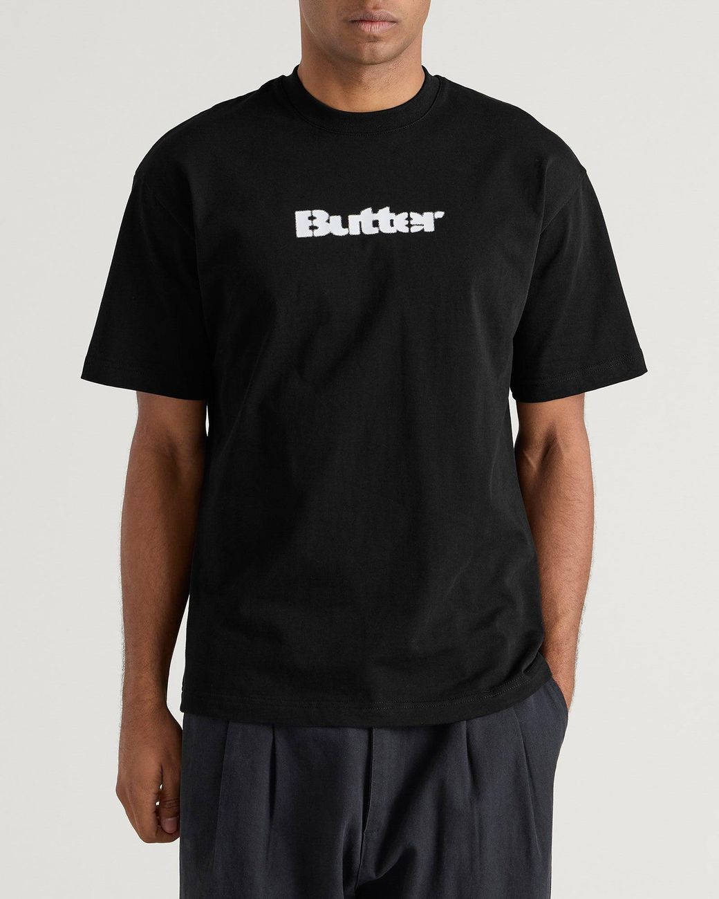 Butter Goods Stencil Logo T-Shirt in Black for Men | Lyst