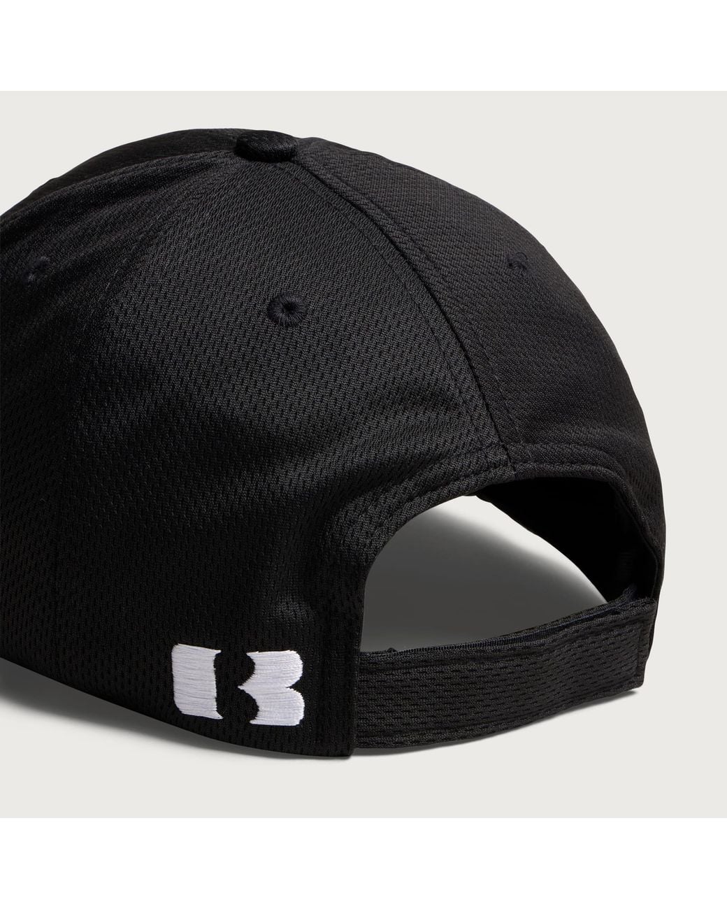 Cole Buxton Black Icon Logo Cap for men