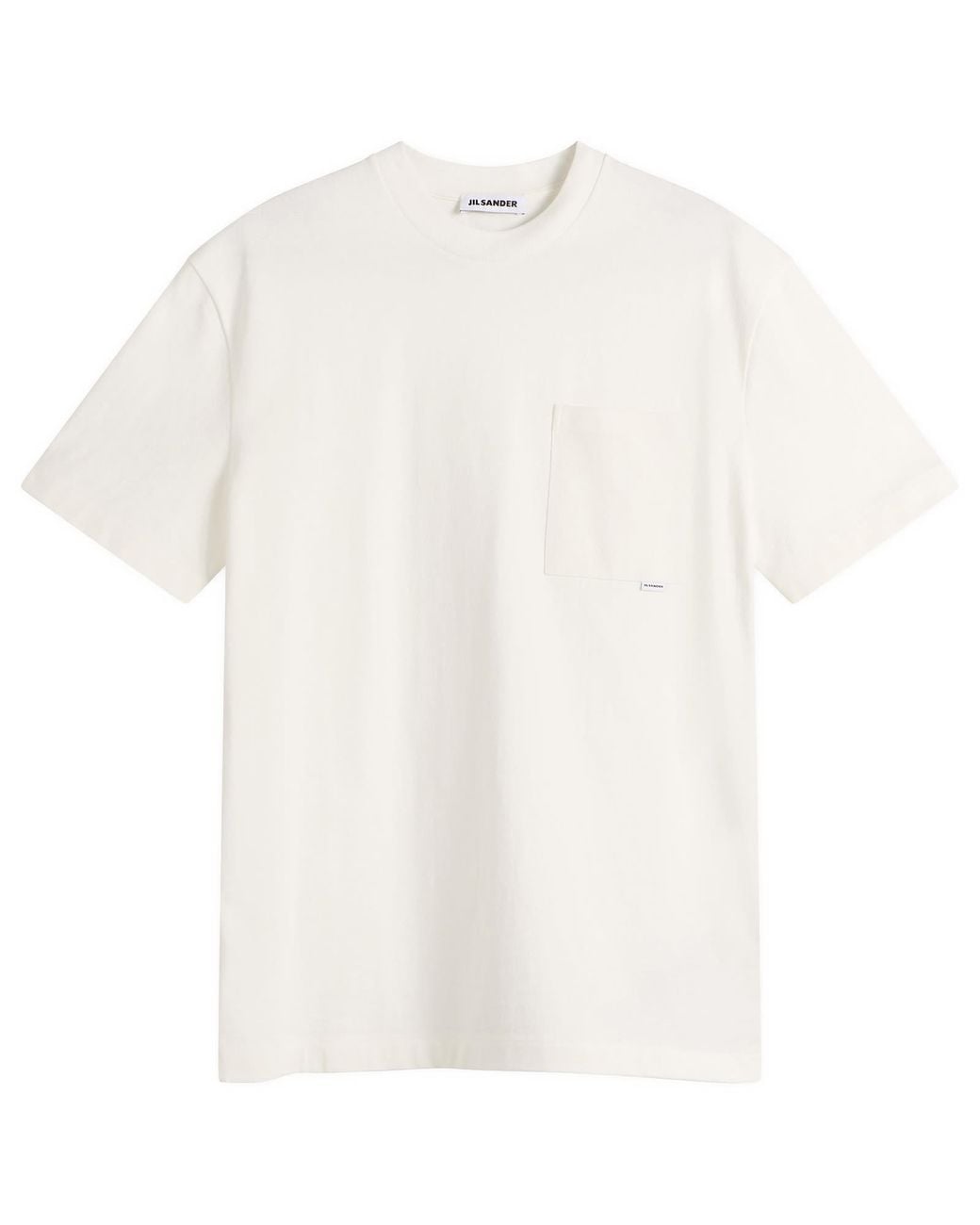Jil Sander White Jil Logo T-Shirt for men