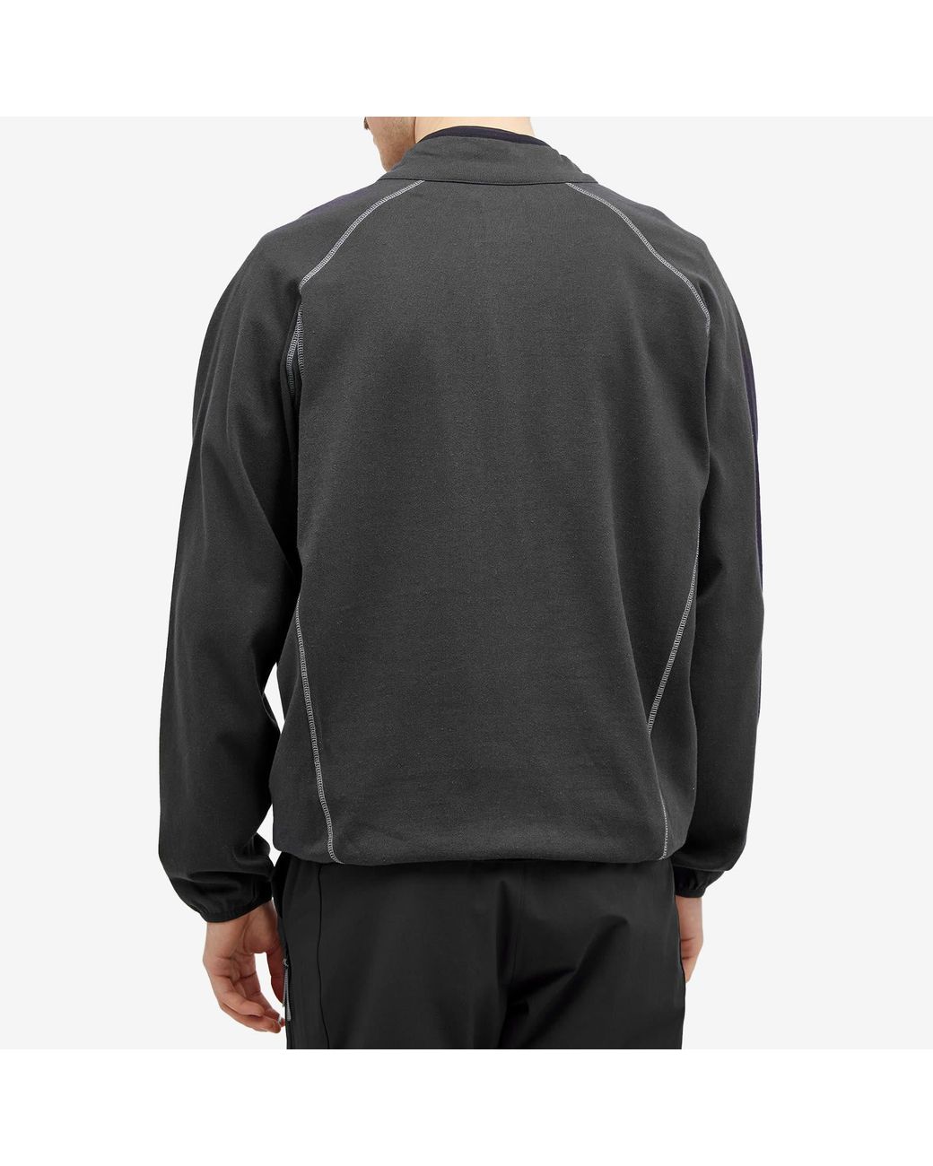 ROA Men's Jersey Half Zip Sweat in Ecru ROA