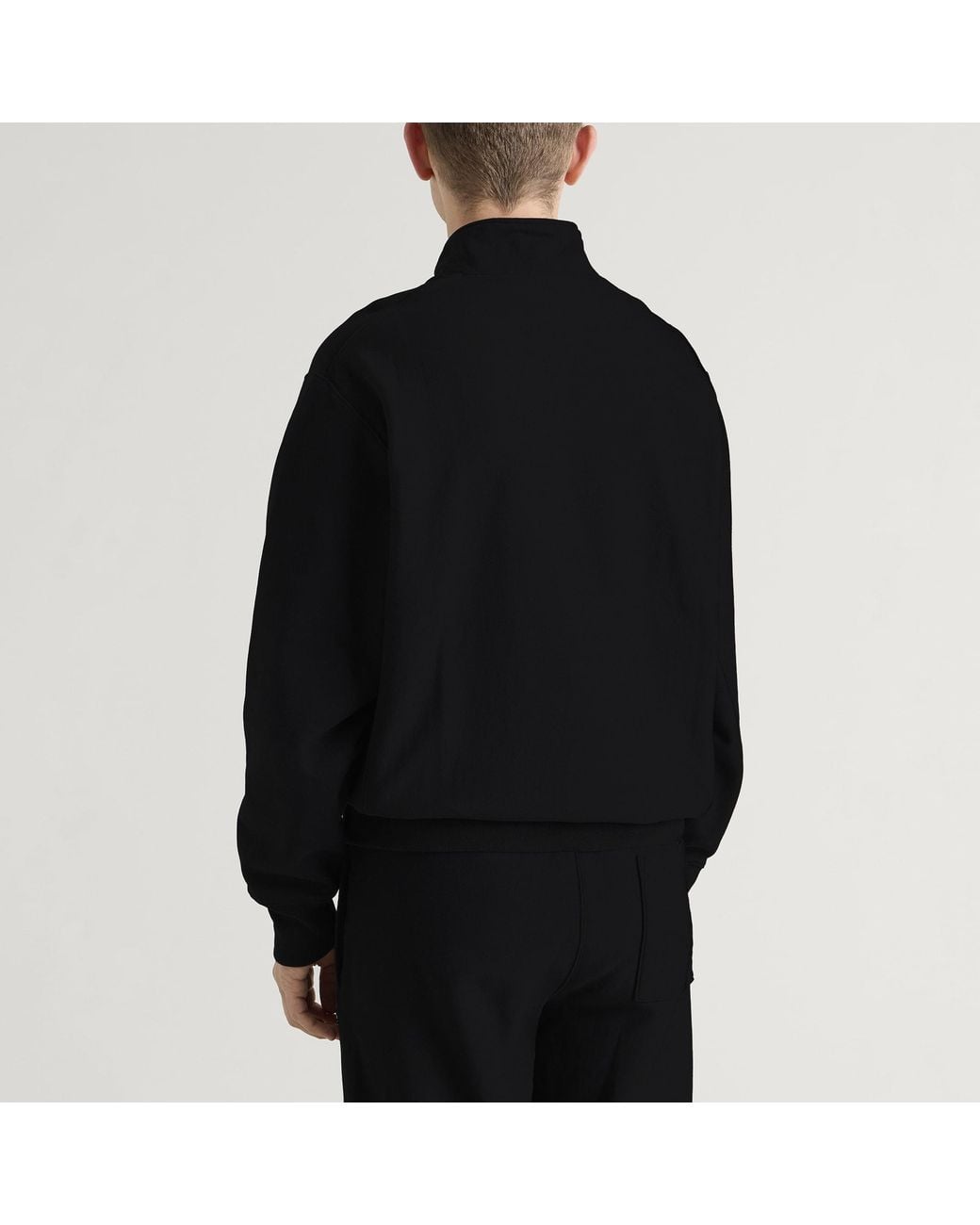 Champion Black Reverse Weave Half Zip Sweatshirt for men