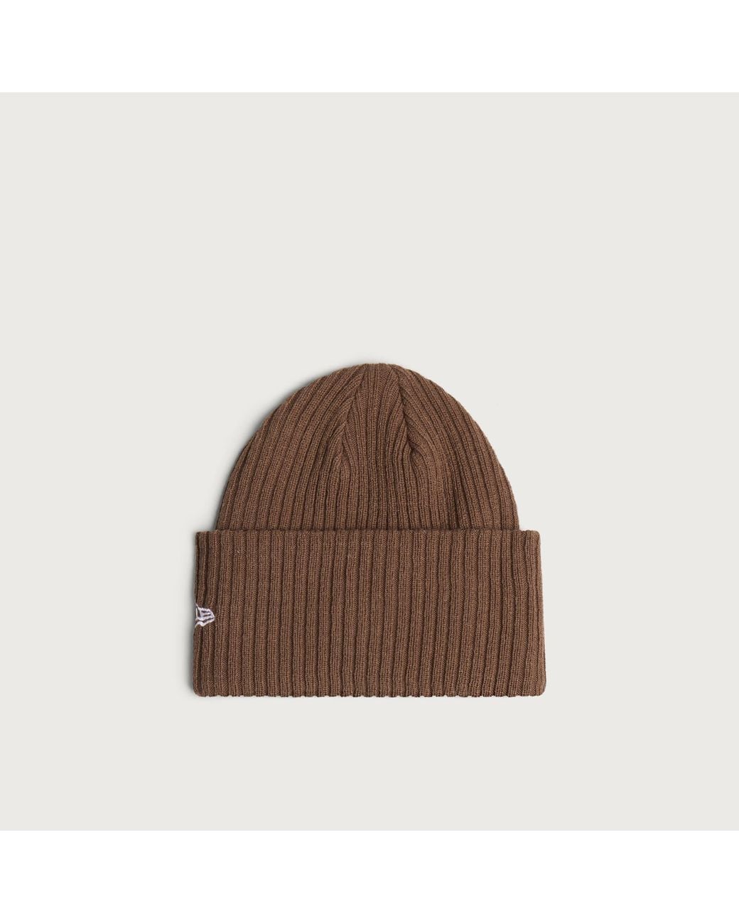 KTZ Brown La Dodgers Wide Cuff Beanie Hat