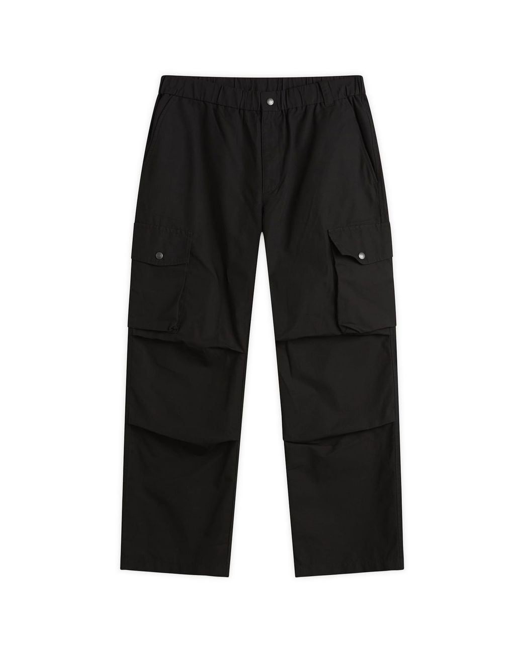 Dobby Colouring In Snow Peak Light Dobby Cloth Trousers in Black for Men | Lyst