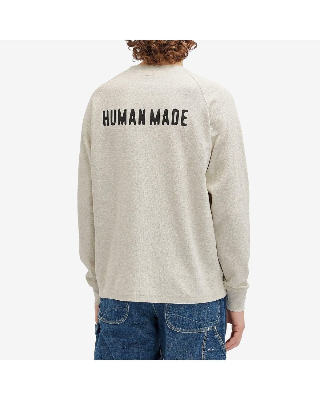 【2025年】エレガントファッションを上品に着 Sleeve Raglan Made Human L/S Lyst | Men for White in T-Shirt トップス