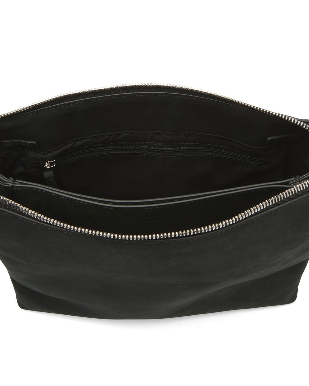 DUNST Black 2 Way Suede Cross Body Bag