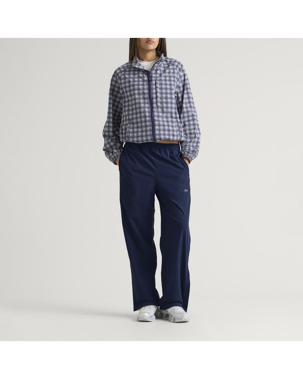 Dime Blue Athletic Snap Pants