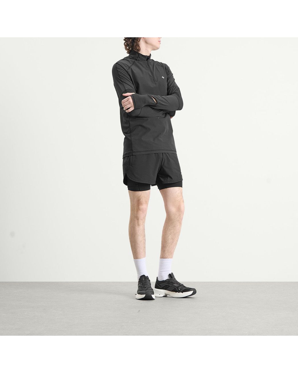 REPRESENT 247 Gray Run Quarter Zip for men