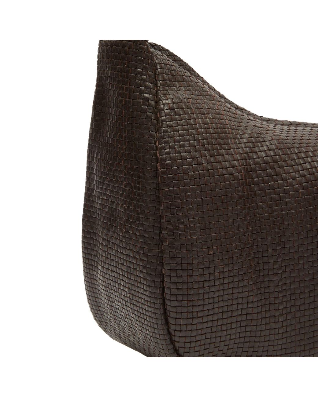 St. Agni Brown Woven Large Bon Bon Bag