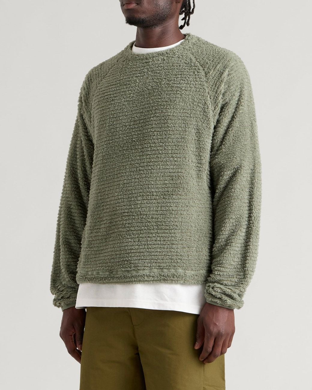 Purple Mountain Observatory Green Primaloft Ursa Pullover Sweatshirt for men