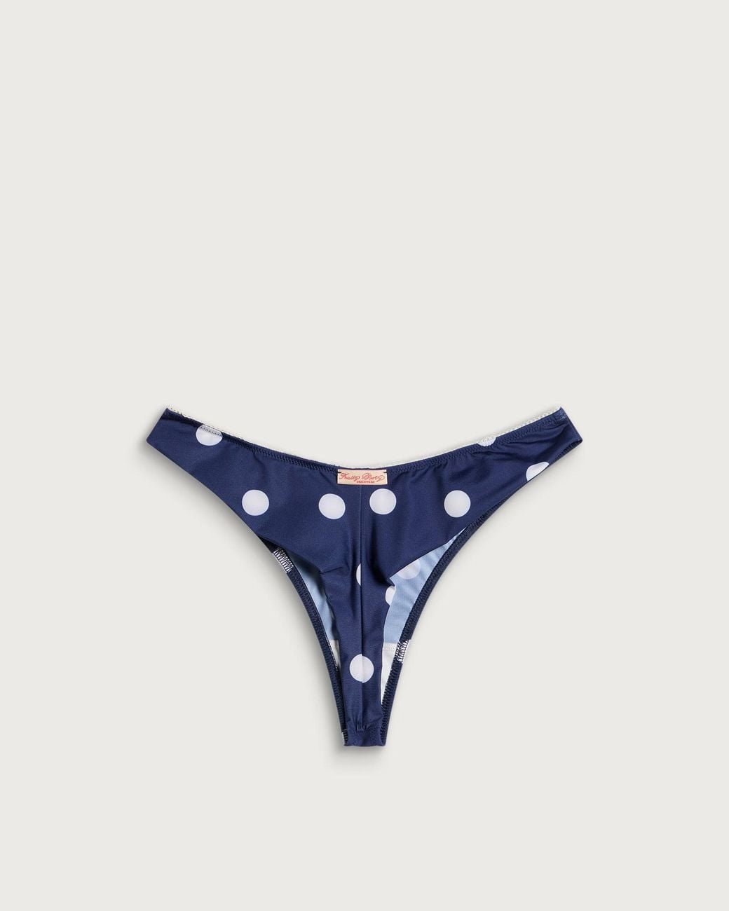 Fruity Booty Blue Polka Thong