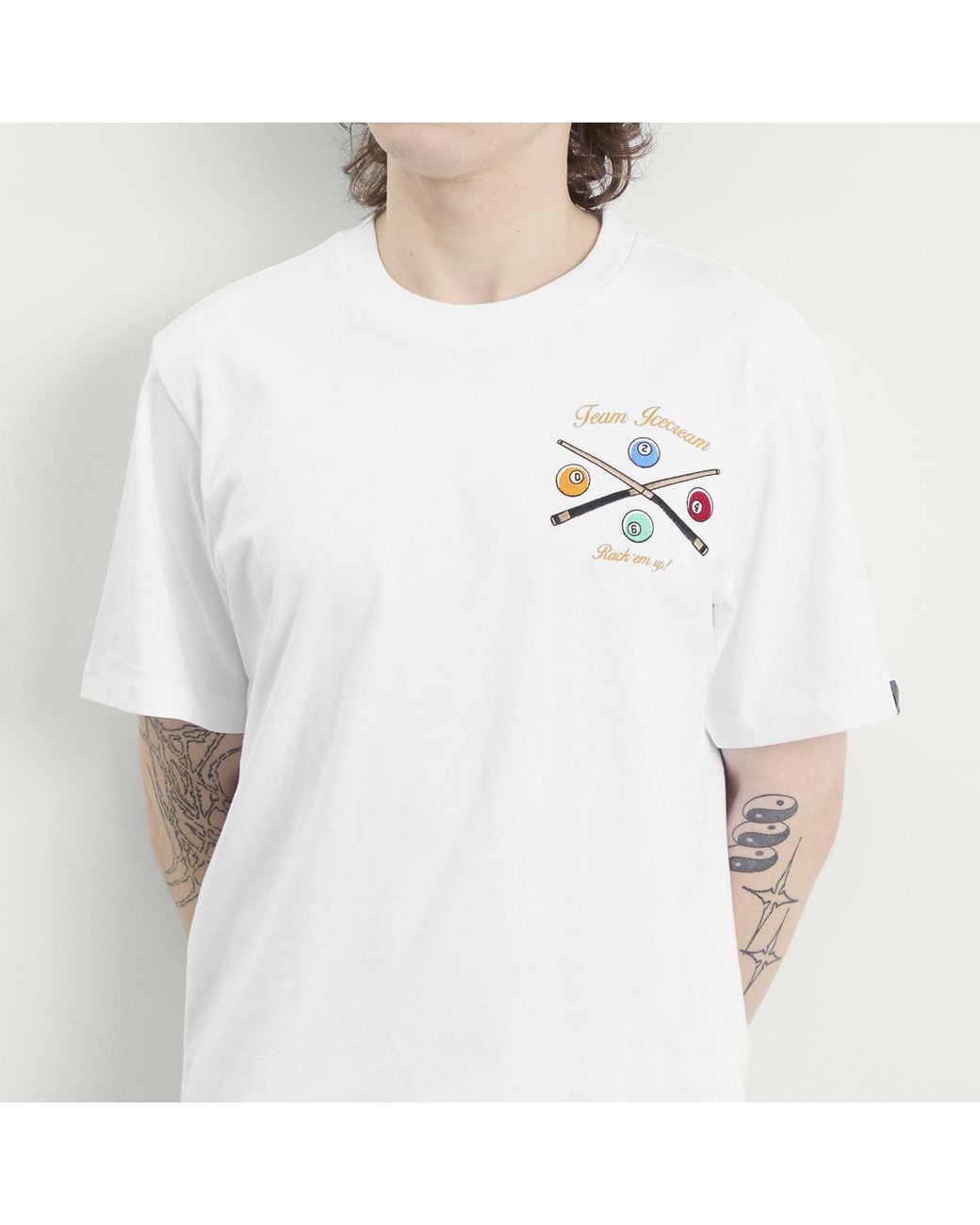 ICECREAM White Trick Shot T-Shirt for men